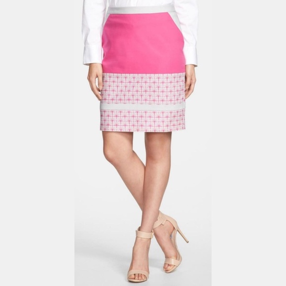 Halogen Dresses & Skirts - Halogen Pink Colorblock Pencil Skirt